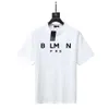 Мужские футболки 24SS Summer Paris Mens Mens Designer Thirt Thirt Luxury Flocked Letter Tshir