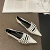 Casual Shoes Spring Women Mary Jane Fashion Think Band płytkie palce palec eleganckie nisko obcasowe poślizgnięcie się na czółence