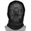 安全戦術的なワイルドマスクハッティングフルフェイス屋外保護エアソフトマスクハロウィーンカモフラージュマスクファンライトウェイトマスクヘルメット