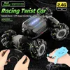 Electric/RC Car 2.4G RC Car Toy Gest Sensing Twisting Stunt Drift Climbing Car Radio Remote Controlled Cars RC Toys For Children Boys Adults T240422
