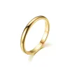 Bands 2mm Fine Woman Rings klassische Verlobungszeiten Ehepaar Ringe für Mädchen Jubiläum Accessoire Geschenke