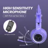 Instrument somic Cat Ear hörlurar 3,5 mm spelhuvud med mic brusreducering Stereo för PS4 PC -telefonens avtagbara kvinnor Gift G951s Purple