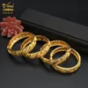 Designer de luxo Indian Gold Color Bangles para mulheres Moda árabe Africana Bracelete charme egípcio Dubai Bangle Jóias turcas 240423