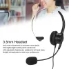 Stylus Call Center Headsets with Mic Service Headphone Wired Mono Traffic Headset 3.5mm for Laptop Call Center Centre Cellphone