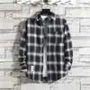 Men's Casual Shirts designer Polos T Shirts Plaid Shirt Men's long sleeve loose trend handsome large student coat new men's shirt in spring and summer Large size tops