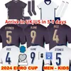 23 24 25 Euro Cup Englands Jersey Bellingham Home Away Soccer Jerseys Rice Saka Foden Rashford Sterling Stones Grealish Kane Men Kids Fans Football Shirt Kit Kit