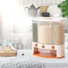 Storage Bottles Grain Food Container With Cup Beans Dispenser Multifunctional Box For Kitchen Portable Dry