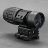 Optics Tactical 3X 5x Magnifier Lens Optics Scope wiht Release rapide Flip Flip 20 mm Rail Mount