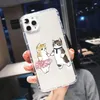 携帯電話のケース面白い擬人化された猫カップル電話ケース