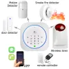 Kitler GSM Alarm Sistemi Güvenli RFID Uygulama Touch Klavye 433MHz Kapı Açık Kapalı Sensör Alarm Kızılötesi PIR Hayvan Bağışıklık Hareket Dedektörü