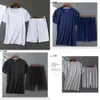 Ice Men Silk Pamas Solid Shirt&pant 2PCS Pijamas Sleep Set Casual Male Home Clothes Summer Pyjamas Sleepwear Nightwear 4XL 220426 wear