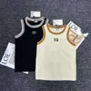 Loewve Tank Top Designer жилет роскошные модные без рукавов Женские танки Camis Высокий вышитый новый вязаный нижний подвеска Ropamujer