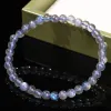 Strands JD 5A genuino naturale naturale moon pietra di luna traffico di braccialetti donne uomini flash luce blu flash labradorite filand Energy Bracciale