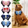 Dog Apparel Comfortable Tuxedo Bow Ties Pet Accessories Adjustable Necktie Tie Collar Saliva Towel Formal