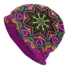 Bergs Mandala Blume Deanfun Bunte Motorhudhut Strick Männer Frauen cool Unisex warme Winterschädel Mützen Kappen