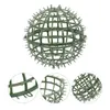 Decorative Flowers 4 Pcs Boxwood Artificial Grass Ball Frame Plant Topiary Cage Plastic Flower Arrangement Holder