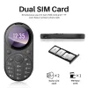 Déverrouillé i15 mini téléphone mobile Metal Frame Magic Voice 1,39 "Speed Speed Round Speed 2 SIM GSM haut-haut-haut FM Blacklist Flashlight Phone