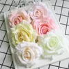 20pcs/ działka 9cm sztuczna jedwabna róży głowice kwiatowe Kliszek Klątka Kulka Ściana Materiał Rose Peony Wedding 240416