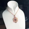 Colares Pingente de Chakra Terceiro, 2019 Europa Boa Jóias de Cor Rose Gold para Mulheres, Bohemia Gift em 925 colar de Fit Silver Silver Silver