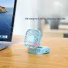 Altri elettrodomestici che piega il collo sospeso piccolo ventola elettrica portatile portatili per studente creativo Dormitory Sports USB Outdoor Mini Fan J240423