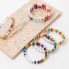 Bracelet Emalii 4x8mm dla kobiet kolorowe koraliki ręcznie robione bransoletki biżuterię