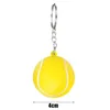 Keychains 20 Pack Tennis Ball Yellow For Party Favors School Carnival Reward Sports Centerpiece Souvenir