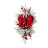 Fleurs décoratives Garland Wreath Drop Ornaments Pendant Prénance Prélite sans fil escaliers NAVIDAD NATALE DIY ACCESSOIRES DE PROSIGE