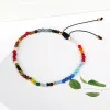 STRANDS NIEUW 12 Constellation Lucky Stone Balance Beads 7 Chakra Bracelet 3mm kralen Reiki Boeddha Gebed Verstelbare armbanden voor vrouwen