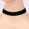 Necklaces Punk Red Black Velvet Short Choker Necklace Gothic Vintage Women Neck Jewelry Chockers Torques Collares Femme