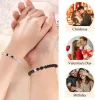 Brins Je t'aime 100 langues bracelets couples cadeaux à mon homme, petit ami, mon amour de la Saint-Valentin pour lui et elle