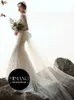Designer French Light Wedding Dress 2024 Nya brudar Elegant och elegant elegans avancerad prinsessor Style Fishtail Unique Wedding Dress