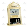 Clothing New 2023 Azan Mosque Prayer Clock Islamic Mosque Azan Calendar Muslim Prayer Wall Clock Alarm Ramadan Home Decor Careful Gift