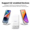 Laders ugreen draadloze lader Stand 15W voor iPhone 15 14 Pro Max Samsung AirPods Pro Wireless Chargers Qi Type C Snellaadstation
