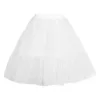 Kvinnors sömnkläder kort organza petticoat för cocktailklänningar crinoline bröllop brud underskirt vit loopless tiered tutu