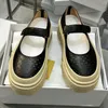 Casual Shoes 2024 Est Spring Summer Thick Bottom Concise Mary Janes Flats Genuine Leather Women Solid Color Comfort Size 35-40