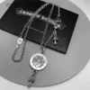 Zward Cross hanger ketting voor vrouwen en mannen hipster punk retro hiphop rpmy