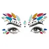 Tatoeages Nieuwe Mermaid 3D Crystal Tattoo -sticker Boorstickers Eyes Sticker Party Face Stickers Face Decoratie Diamant Masquerade Tattoo