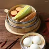 Double Boilers Gift Idea Kitchen Gadget Woven Bamboo Steam Basket Lid Food Steamer Cooker