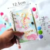 Kawaii Notebook Set 6 Anello a foglia sciolta Libro a mano portatile Diario Binder Notepad Forniture scolastiche Regali per bambini