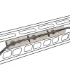 Rozpadki Tacatical CNC przewód przewodnika System zarządzania kablami Maszyna podpalenia kabli 20 mm MLok Keymod SF M600 M300 Polowanie na latarce