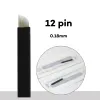 Machines 50pcs 0.18mm Black Tebori Blade Needle Eyebrow Tattoo Needles Manual Pen Embroidery Needles Tattoo accessories