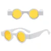 Lunettes de soleil Lunettes Sun Sun Small Small Round Sunglasses For Women Men Retro Punk Shades Fashion UV400 Clean Ocean Lens Tanding