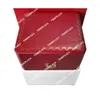 Gratis frakt Hot New Red Square Box Watch Box Original Men's Watch Box inuti och utanför