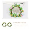 Titulares de vela 2pcs Fake Berry Wreath Simulation Simulation Plant Garland Door Decoration for Home