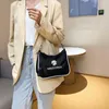 Sac décontracté à épaule en nylon femmes crossbody 2 pcs set carterel dame simple chaîne aisselle de luxe sacs à main pour