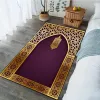 Abbigliamento tappeto religioso Praga turca tappeto Ramadan Ramadan Preghiera per la donna personalizzare Mat Muslim Tappeto ISLAM RAGGIO CREDE RELIGIO