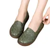 Buty swobodne 2024 Oryginalne skórzane płaskie kobiety ręcznie szyte mokasyny elastyczne kobiety