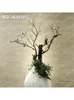 Decorative Flowers Tree-Making Imitative Tree Indoor Fake Flower Simple European Magnolia Home Trees Decoration