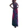 Casual jurken chqcdarlys dames s zomer boho spaghetti riem maxi jurk backless mouwloze lange cocktailstrand zon