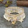 Strands Best Bracciale in perline di farfalla alla moda per donne adatto come regalo può essere abbinato come set desiderato da 4 pezzi